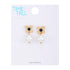 Time and Tru Women's Delicate Small Art Deco Gold Tone Flower Post Earring with Acrylic Pearl Drop |  WTWL253XA