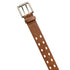 Time and Tru Women's Double Prong Perforated Belt, Tan | WTWL186XA