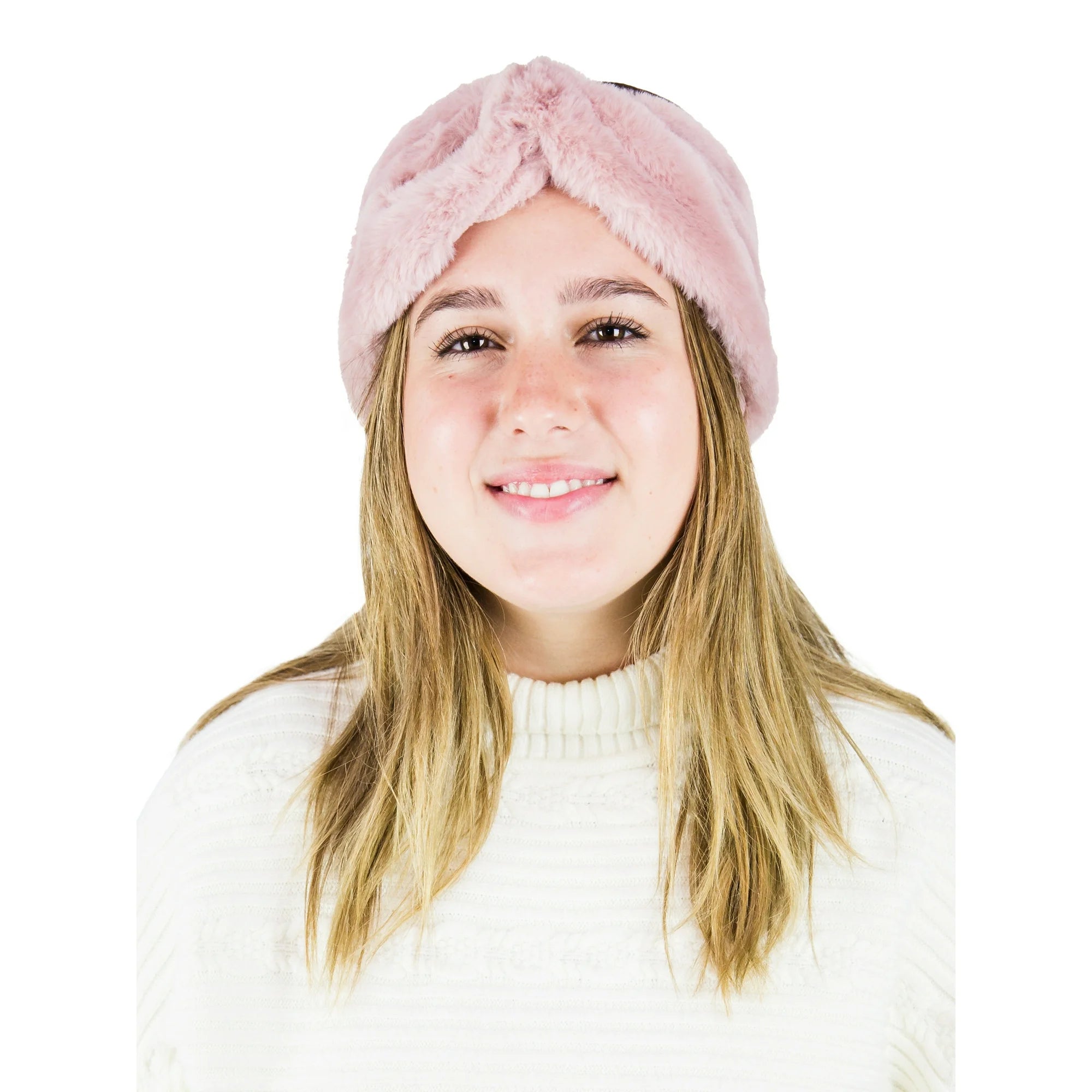 Time and Tru Women's Faux Fur Headwrap, Pink  | WTWL212XA