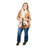 Time and Tru Women's Faux Shearling Winter Scarf, Plaid Blush | WTWL474XA