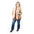 Time and Tru Women's Faux Shearling Winter Scarf, Plaid Blush | WTWL474XA
