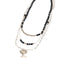 Time and Tru Women's Gold Tone Beaded Layered Necklace with Heart Pendant |  WTWL328XA