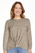 Time and Tru Women's Hacci Knot Front Top, | WTWL354XA