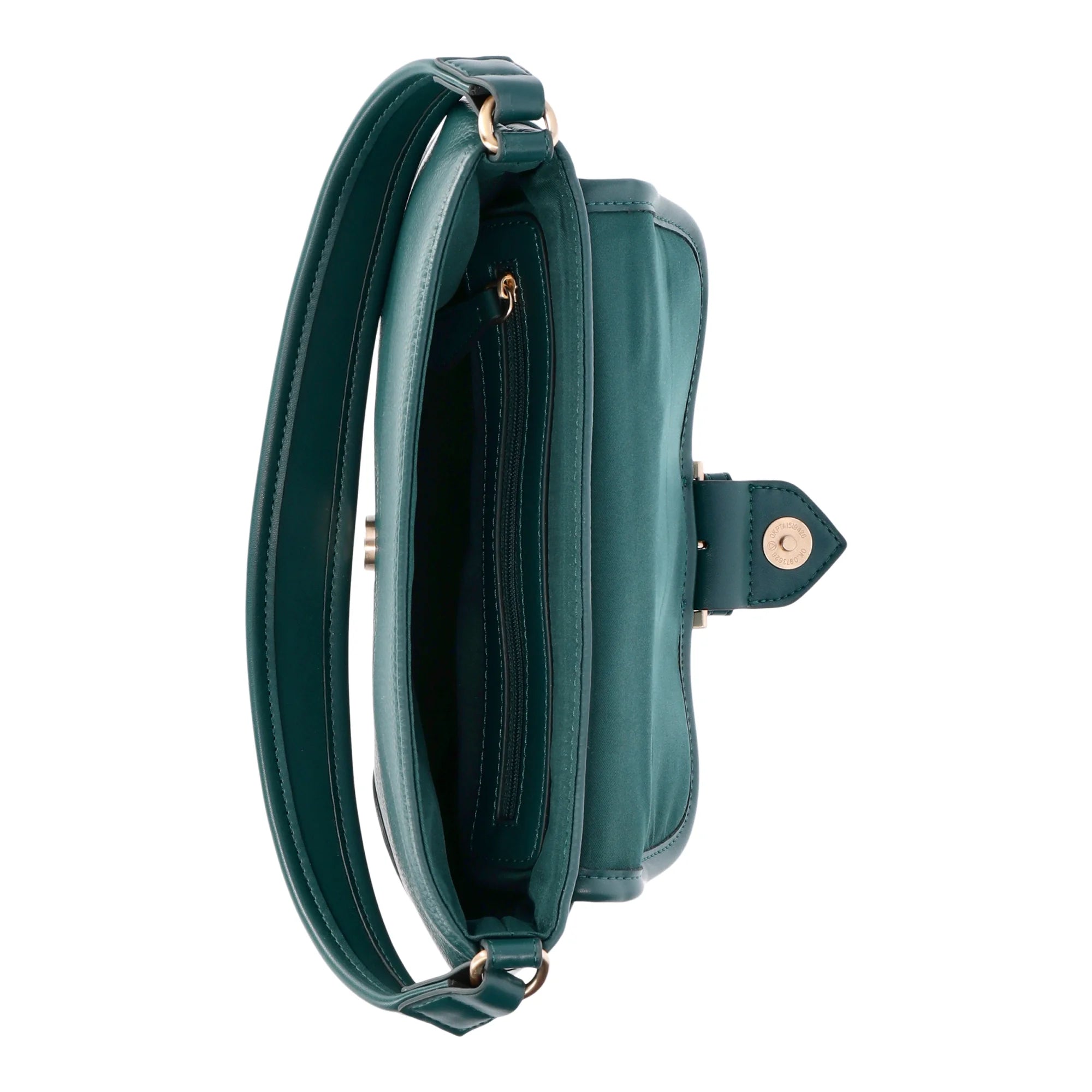 Time and Tru Women's Heather Shoulder Buckle Bag, Green Smoke | WTWL640XA