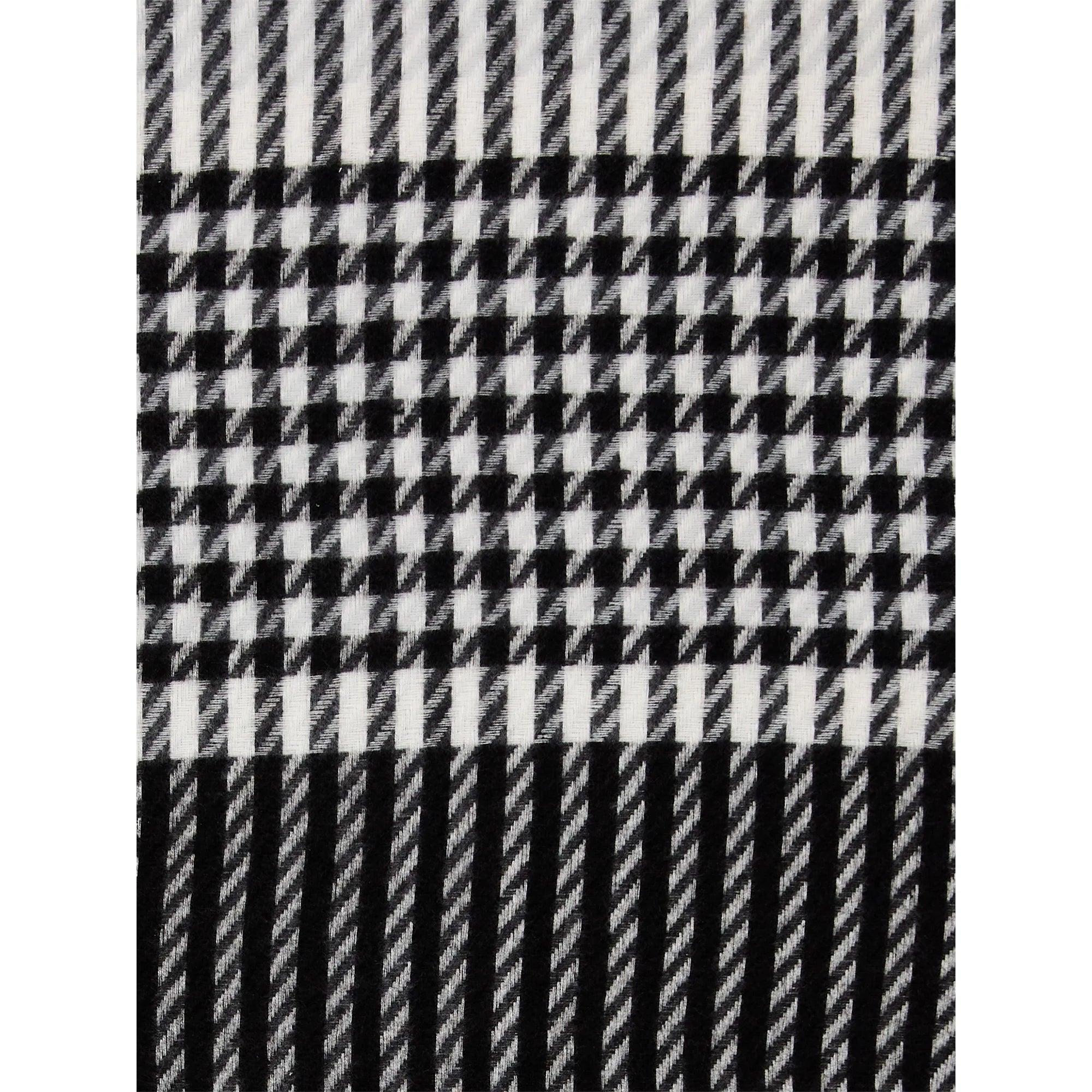 Time and Tru Women's Houndstooth Blanket Winter Scarf, Black Soot Multi-Color |  WTWL185XA