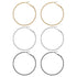 Time and Tru Women's Mixed Metal Endless Hoop Collection, 3 Pairs | WTWL303XA