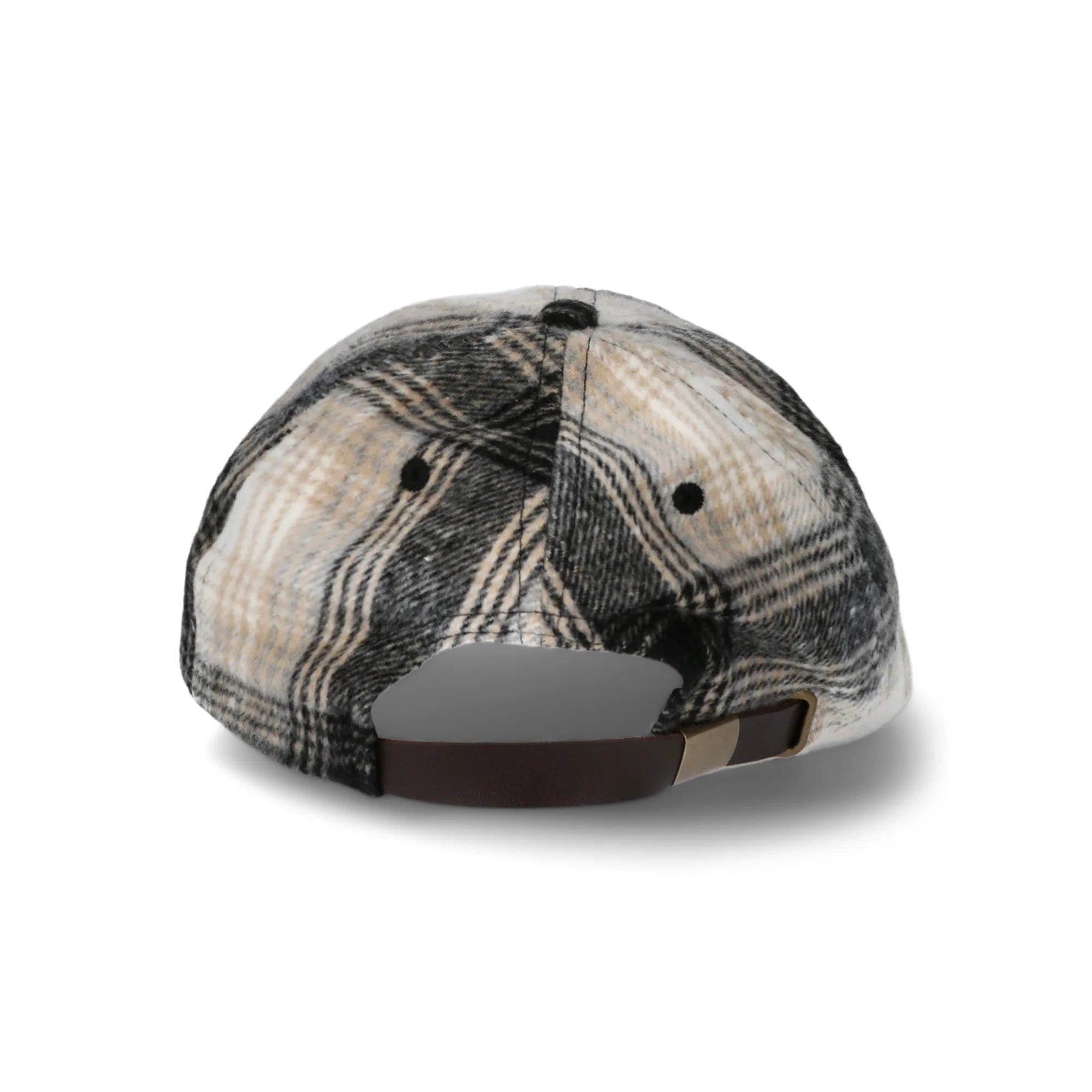 Time and Tru Women's Plaid Flannel Baseball Hat, Dark Grey | WTWL211XA