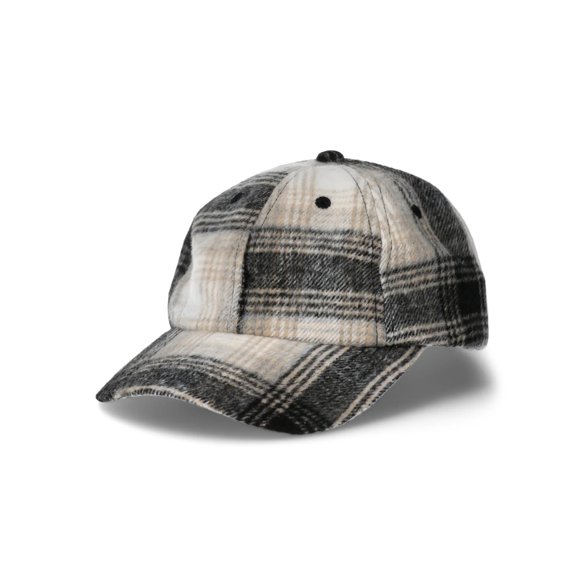 Time and Tru Women's Plaid Flannel Baseball Hat, Dark Grey | WTWL211XA
