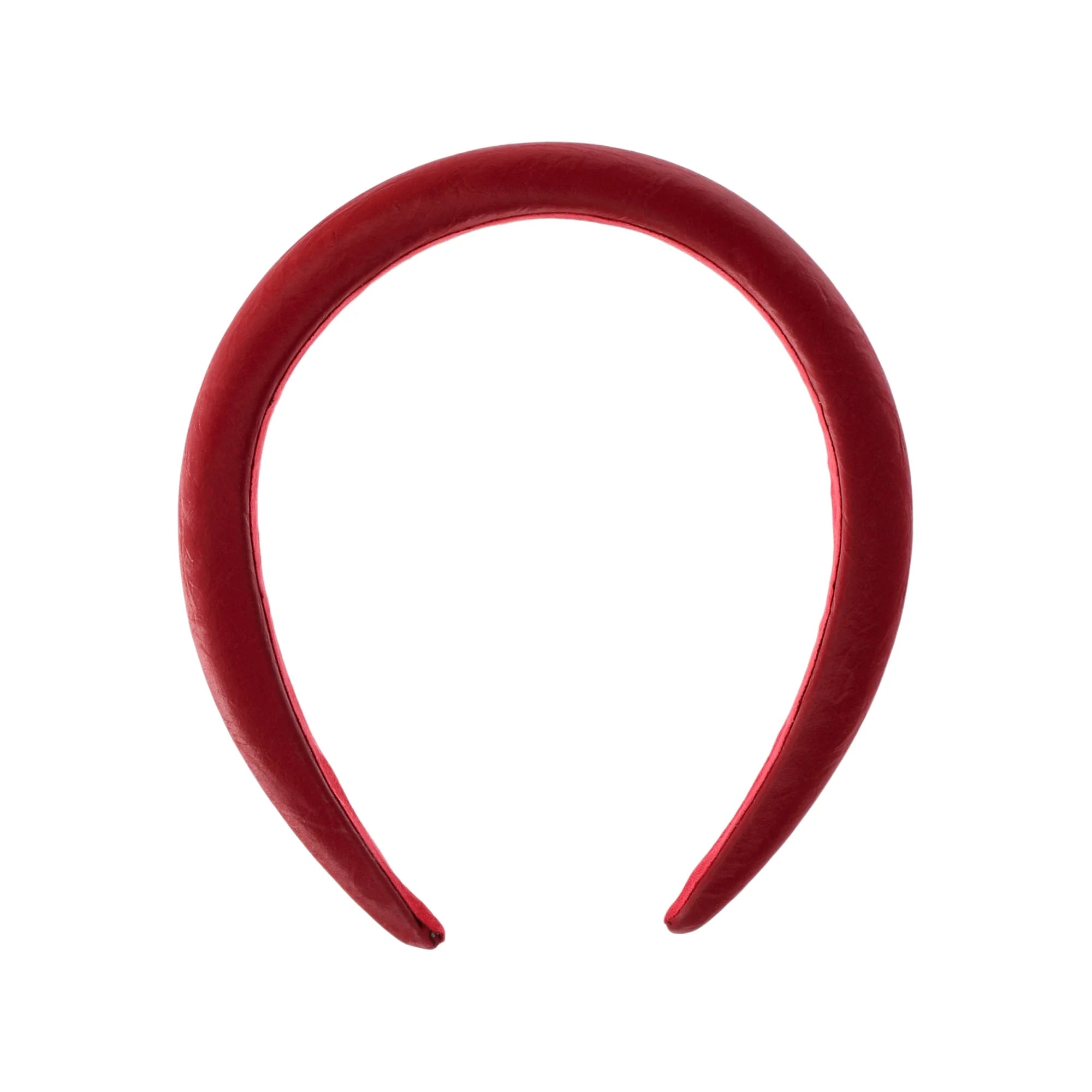 Time and Tru Women's Pleated Puffy Hair Headband, Red | WTWL145XA