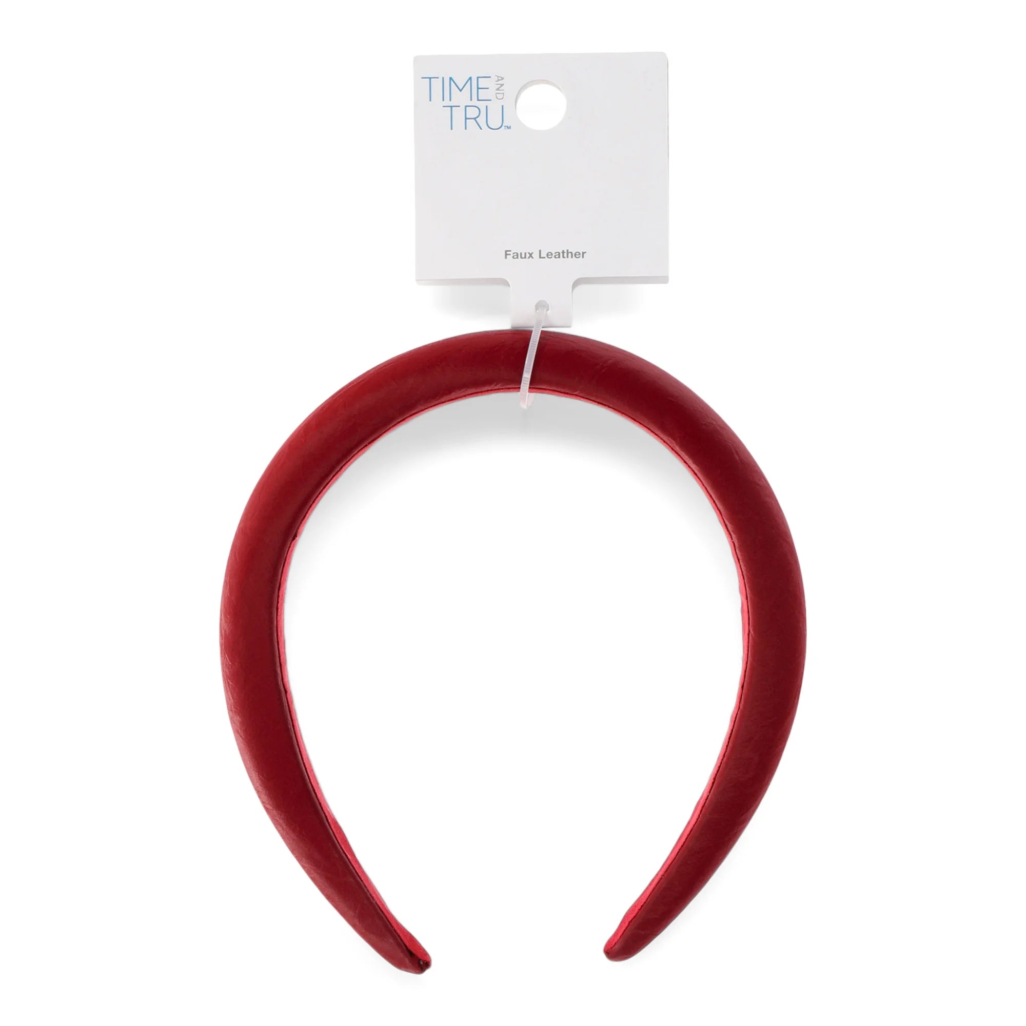 Time and Tru Women's Pleated Puffy Hair Headband, Red | WTWL145XA