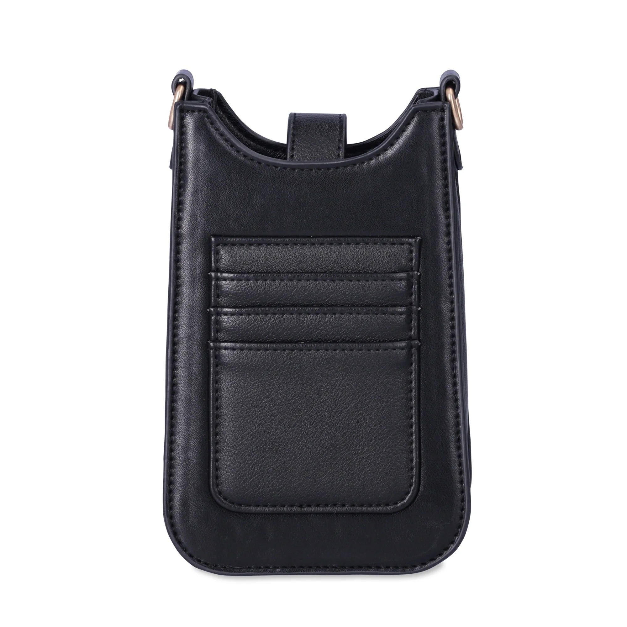 Time and Tru Women's Rowan Tab Cellie Bag, Black Jacquard | WTWL353XB