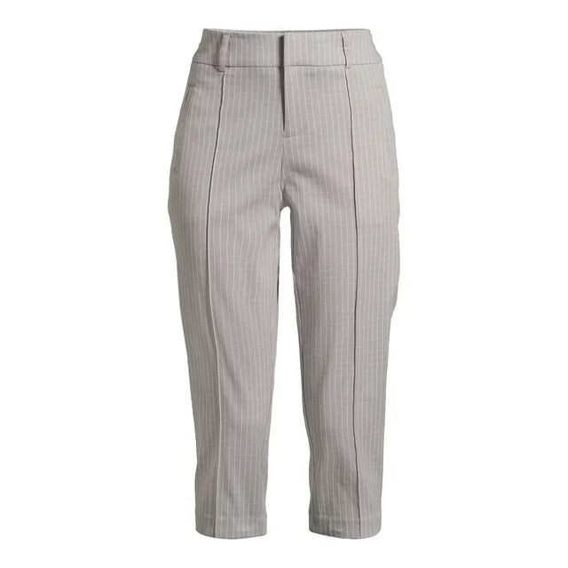 Time and Tru Women's Stretch Capri Pants, 21" Inseam, Sizes 2-20 | WTWL748XA