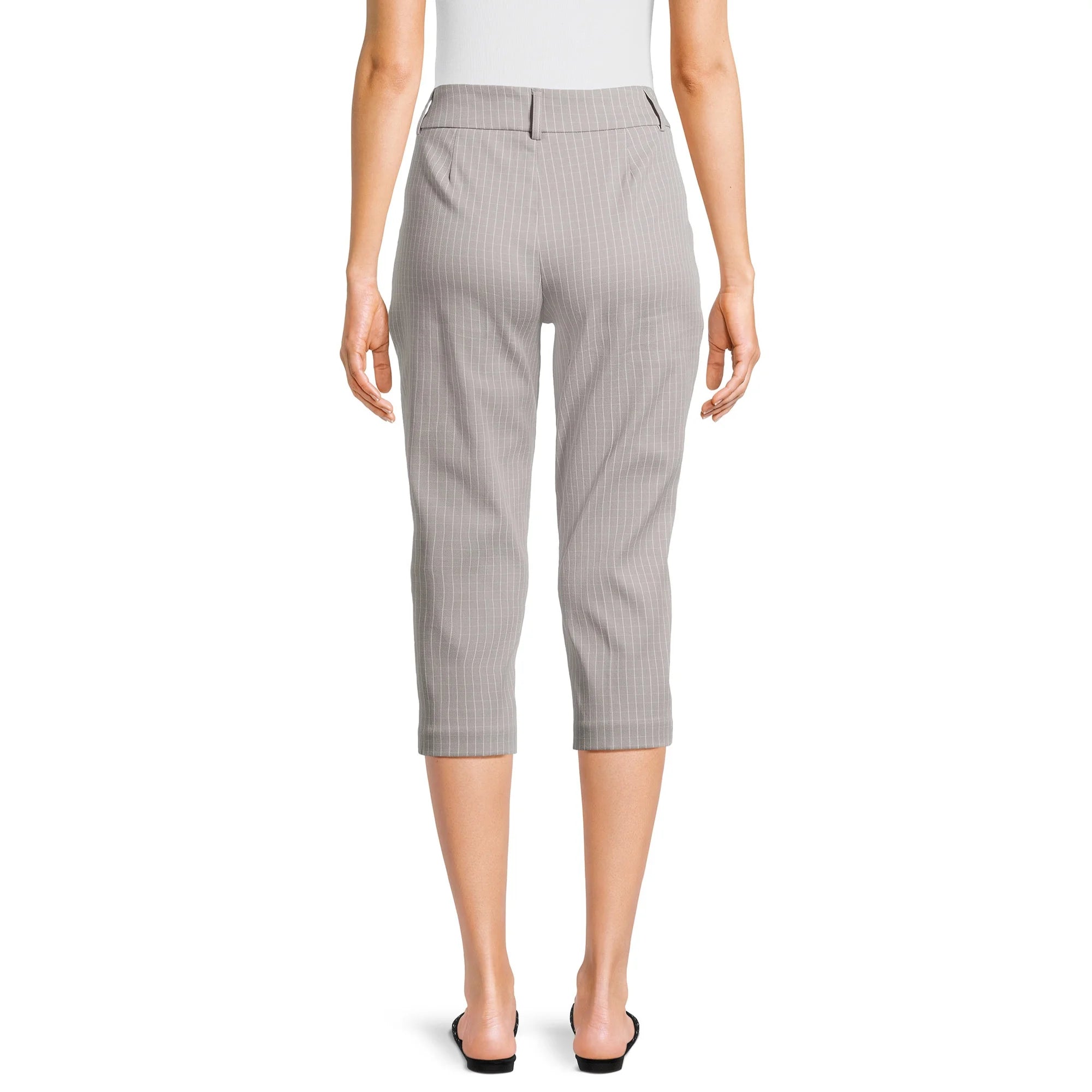 Time and Tru Women's Stretch Capri Pants, 21" Inseam, Sizes 2-20 | WTWL748XA