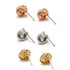 Time and Tru Women's Three Tone Knot Earring Set, 3-Piece  | WTWL318XA