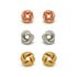 Time and Tru Women's Three Tone Knot Earring Set, 3-Piece  | WTWL318XA