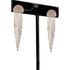 Time and Tru Women's Two Tone Box Chain Fringe Drop Earrings  |  WTWL247XA