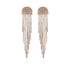 Time and Tru Women's Two Tone Box Chain Fringe Drop Earrings  |  WTWL247XA