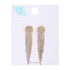 Time and Tru Women's Two Tone Box Chain Fringe Drop Earrings  |  WTWL247XA
