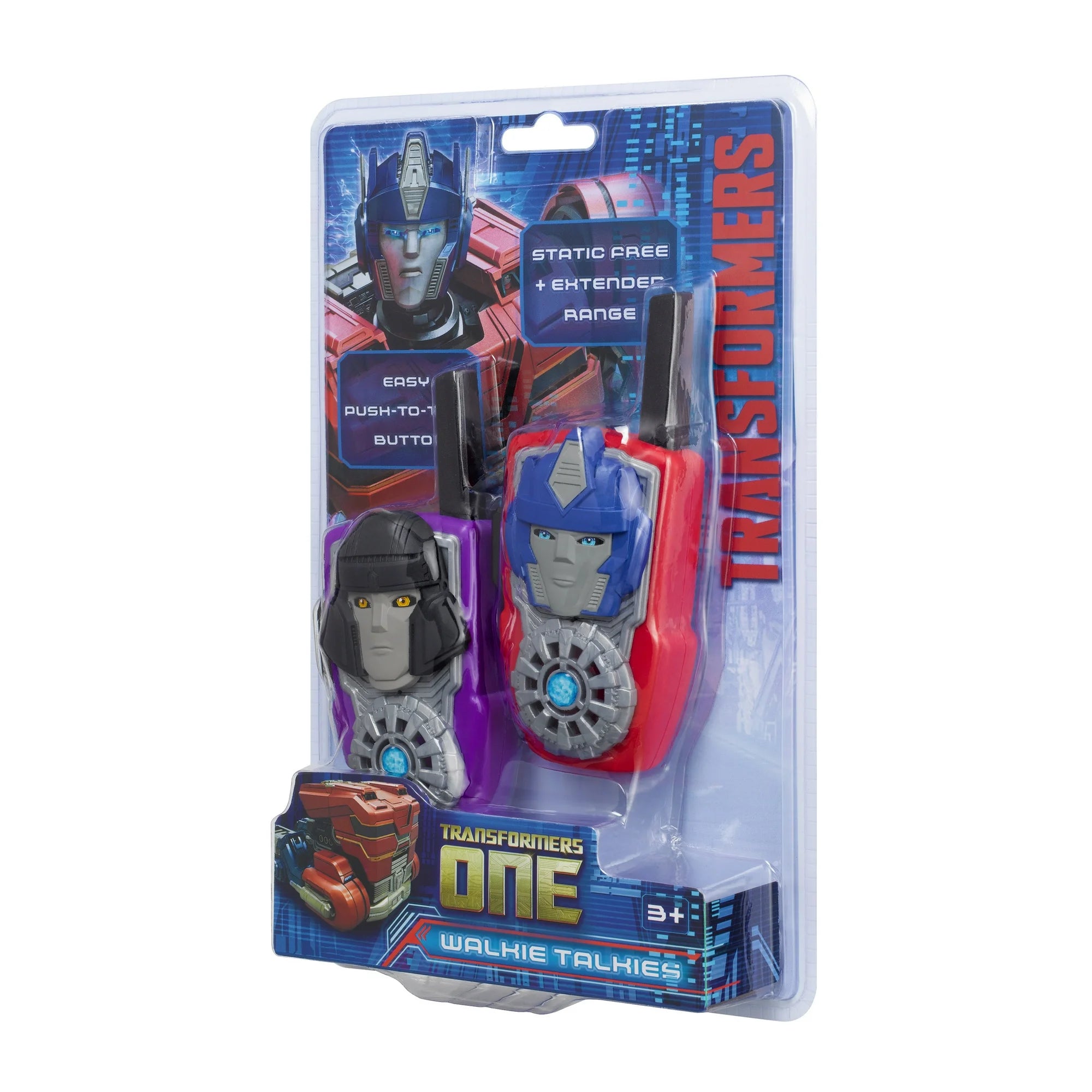 Transformers One Extended Range Walkie Talkies - Action Figures - Push to Talk Button, Children Ages 3+  |  WTWL444XA
