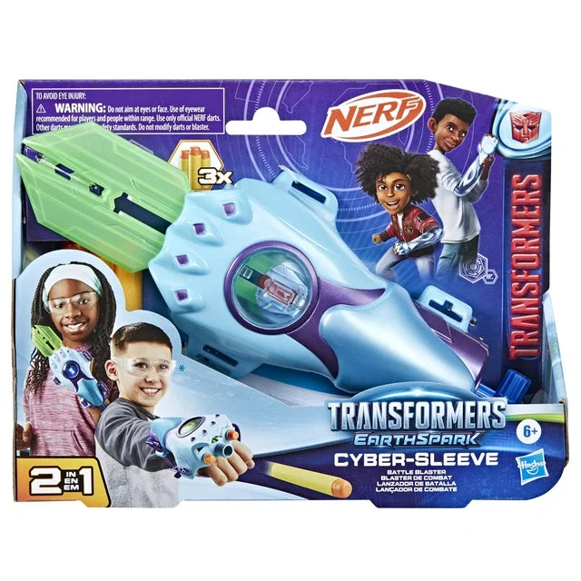 Transformers Toys EarthSpark Cyber-Sleeve Battle Blaster Toy, Interactive Toys for 6+ |  WTWL610XA