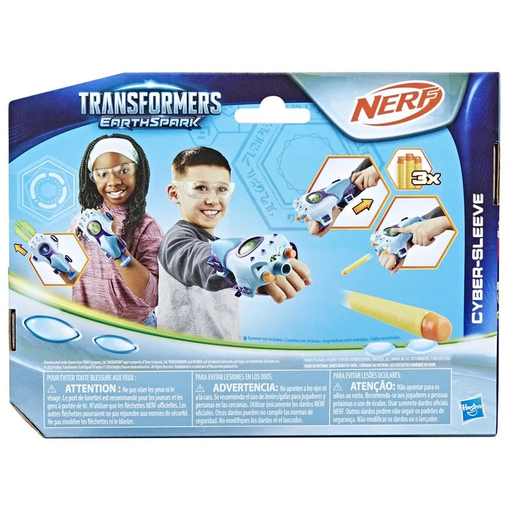 Transformers Toys EarthSpark Cyber-Sleeve Battle Blaster Toy, Interactive Toys for 6+ |  WTWL610XA