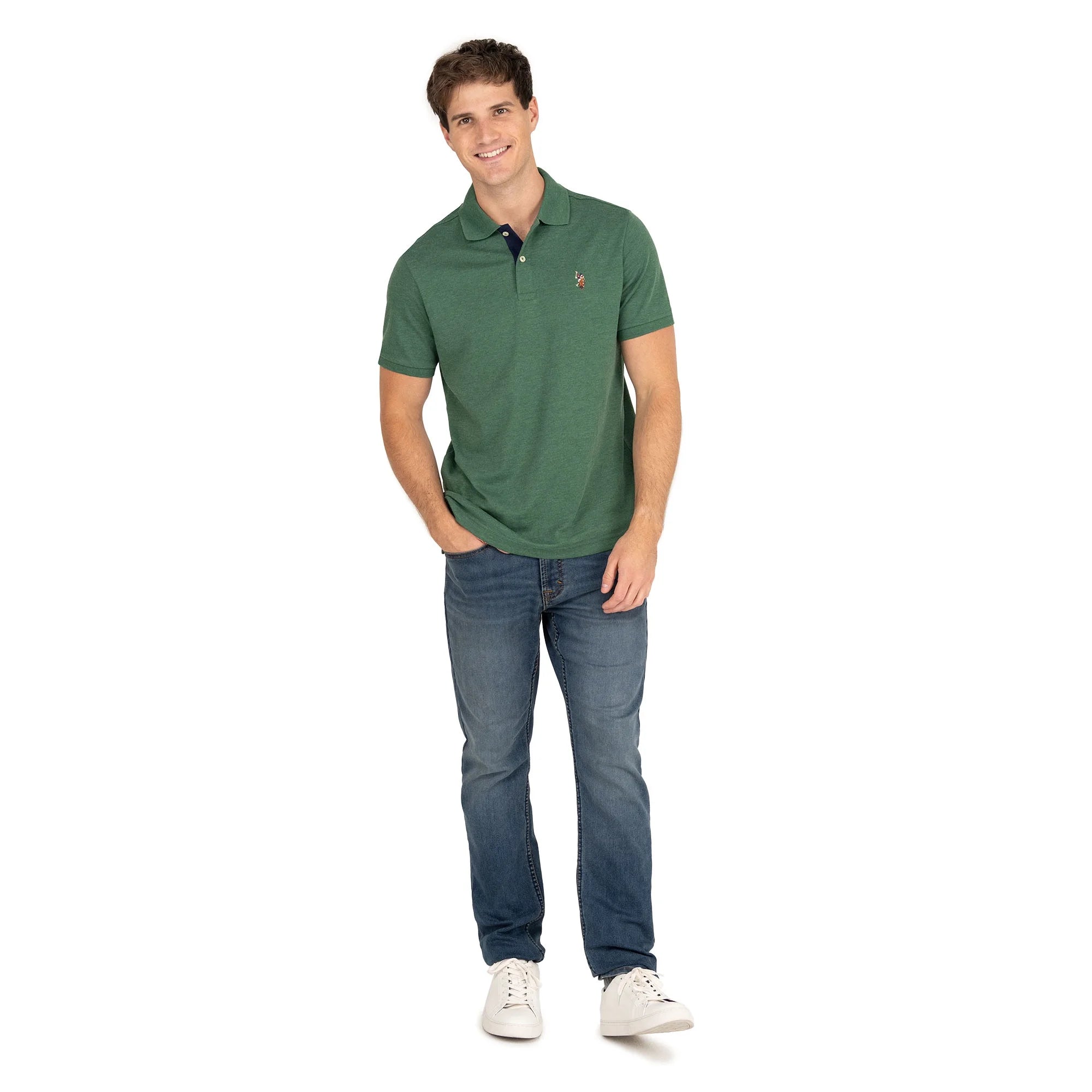 U.S. Polo Assn. Men's Interlock Polo Shirt | WTWL99XB