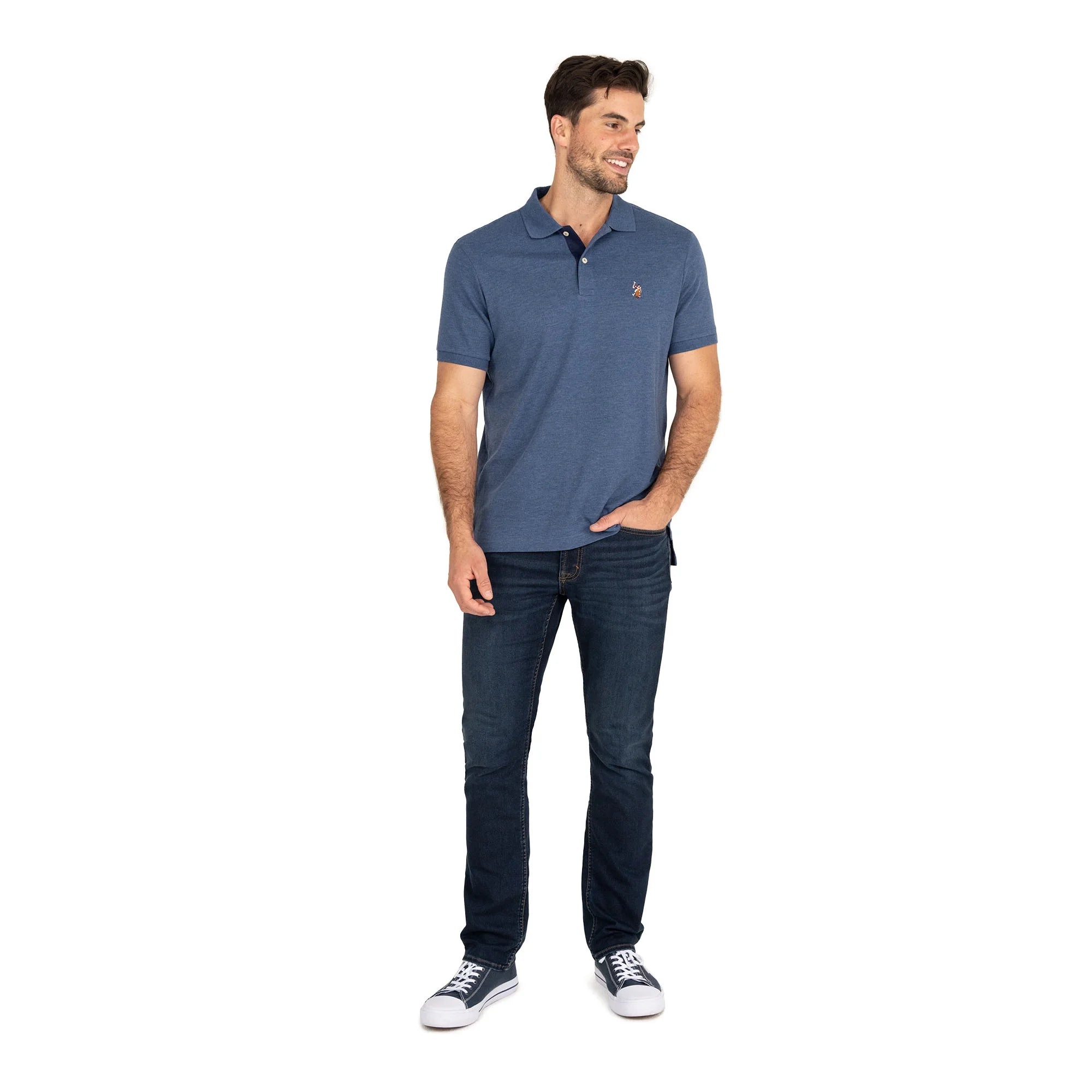 U.S. Polo Assn. Men's Interlock Polo Shirt | WTWL99XD