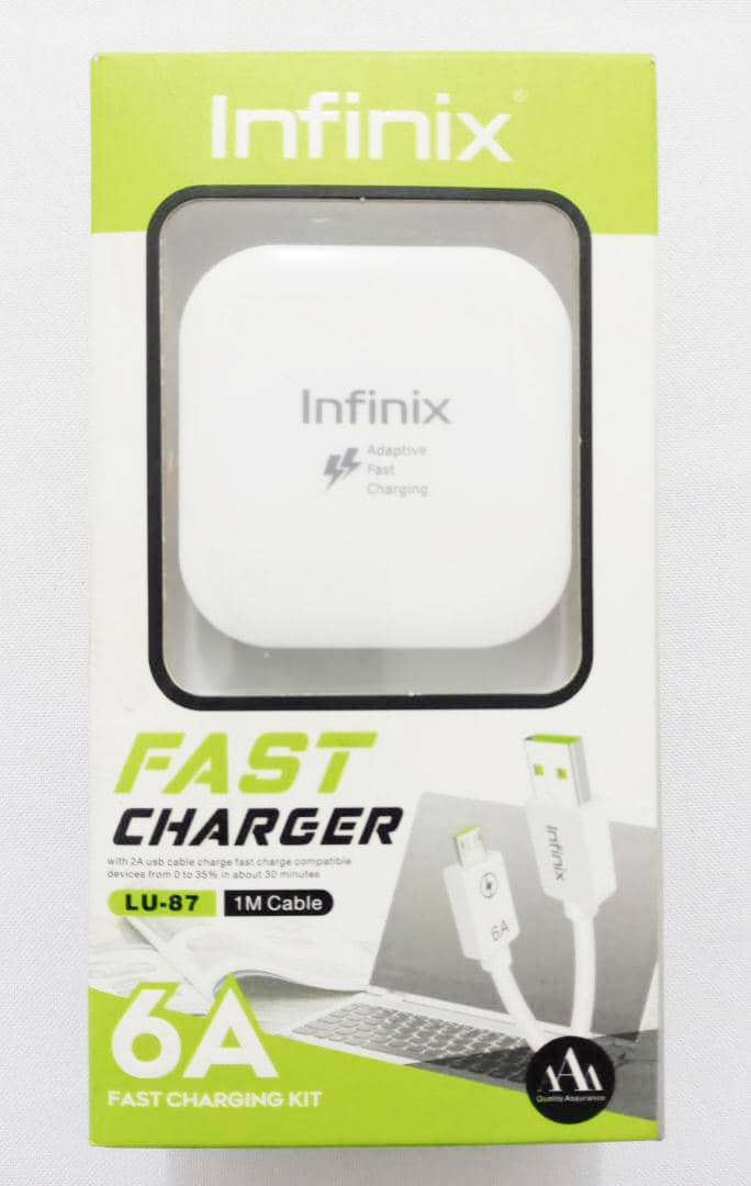 Infinix 6A Fast Charger LU-87 (1M cable) | VTM14a