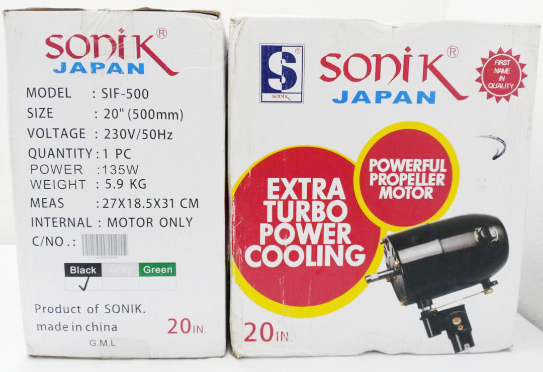 Sonic 20 Inches Industrial Standing Fan | VTM45a