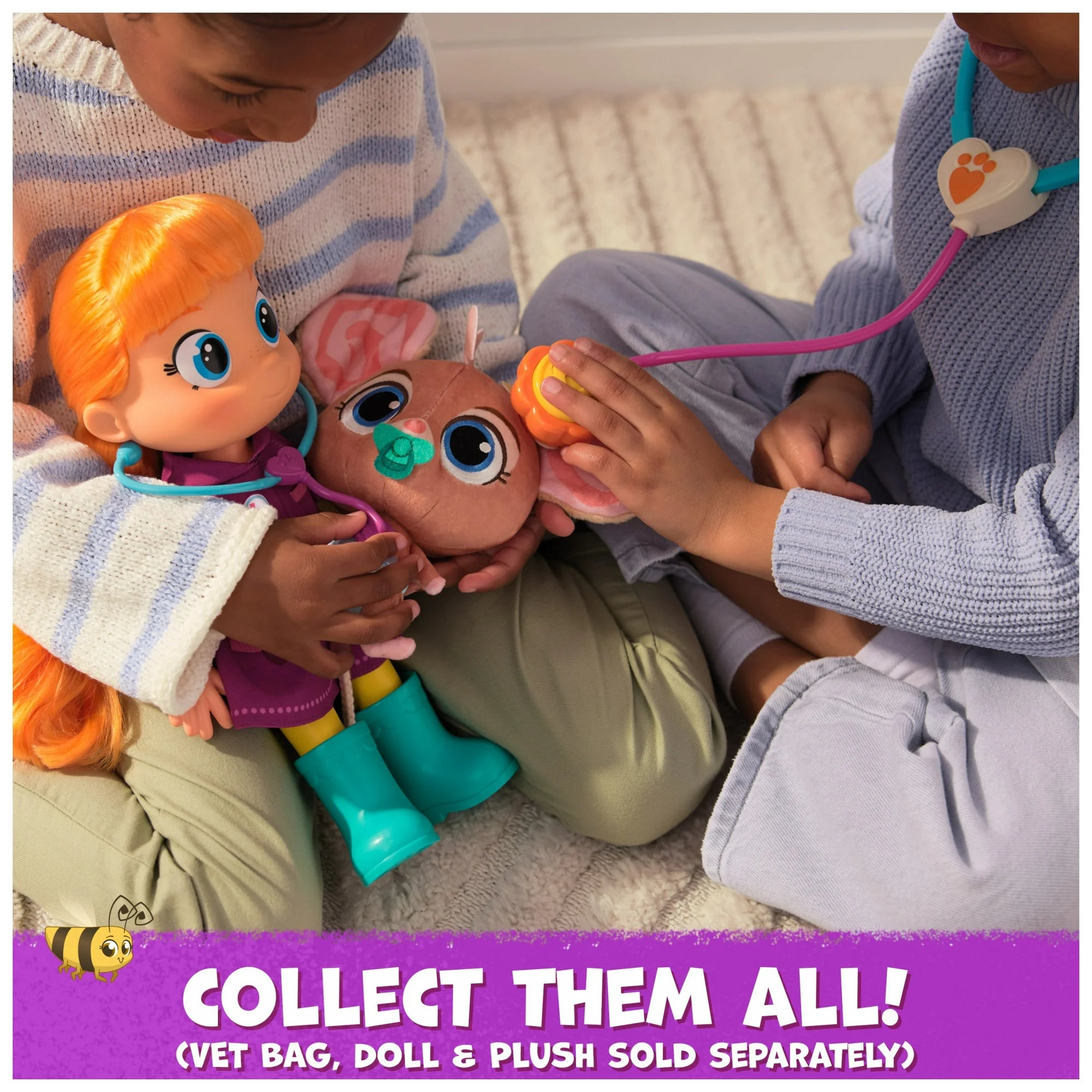 Vida the Vet, Vet’s Bag with 5 Vet-play Accessories & 1 Popcorn Plush for Kids 3+ | WTWL644XA