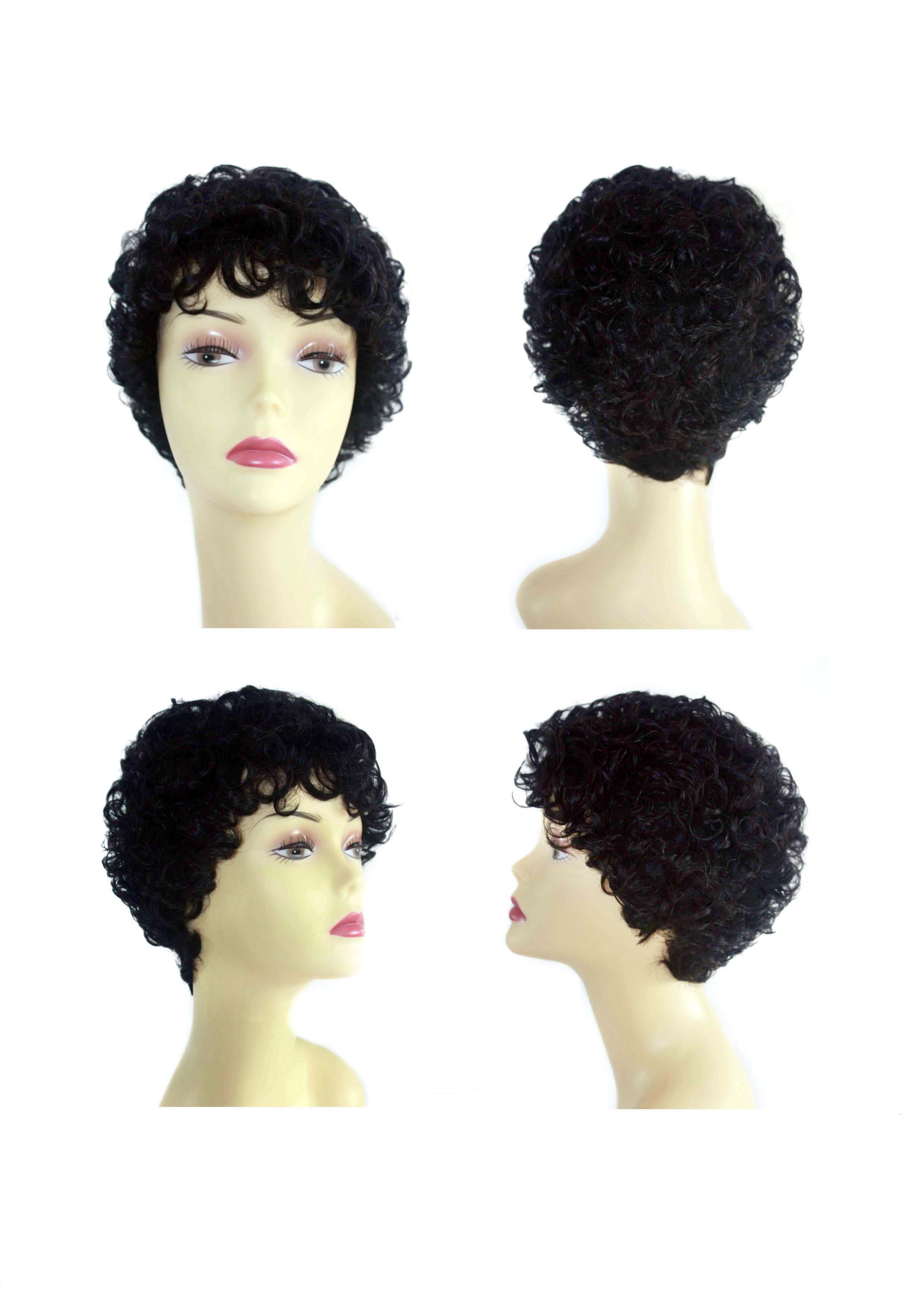 Wavy Curls Human Hair Wig | AFTA-1240