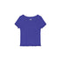 Wonder Nation Girls Short Sleeve Pointelle Trim Shirt, Sizes 4-18 & Plus  |   WTWL1012XA