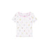 Wonder Nation Girls Short Sleeve Pointelle Trim Shirt | WTWL1008XA