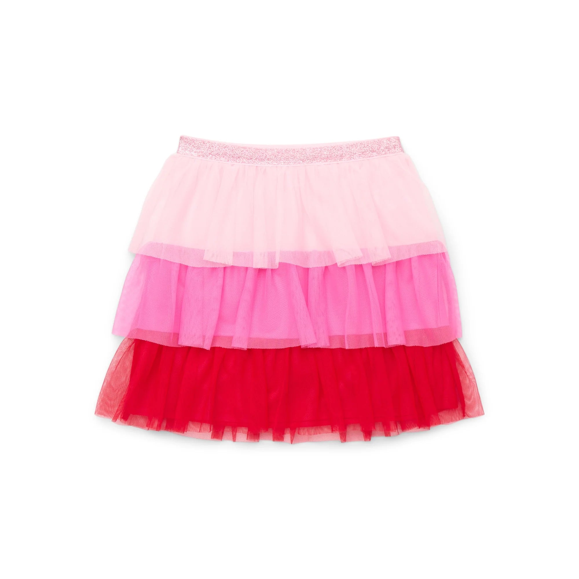 Way to Celebrate Girls Tiered Day Mesh Skirt | WTWL114XA