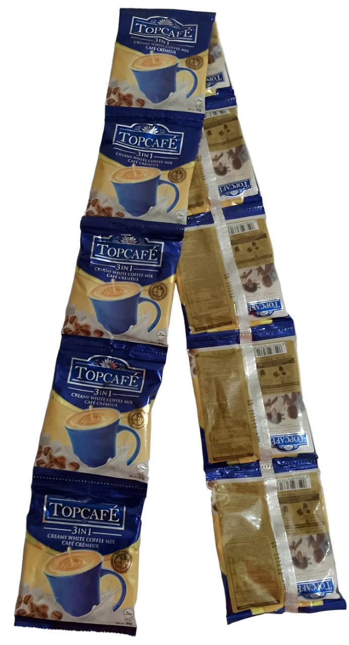 Best Quality Topcafe 3in1 Creamy White Coffee Mix, pack of 10 30gx10 | DNF21a