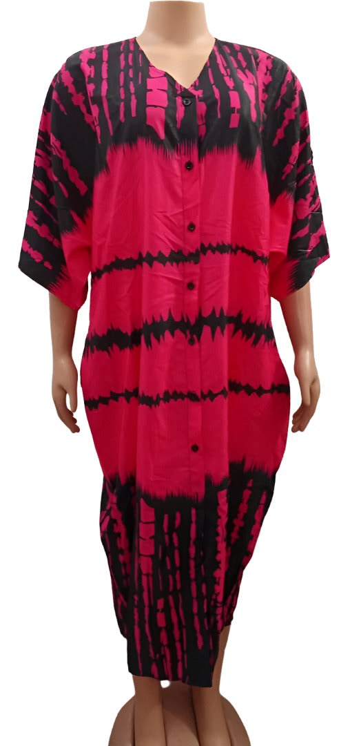 Trendy Ladies Multi-colors Gown (Dress) 2XL, Pink | NBN2c
