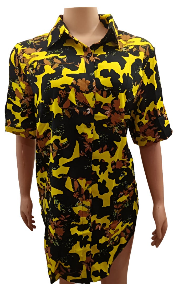 Stylish Ladies Top Multi-colors 2XL, Yellow | NBN3a