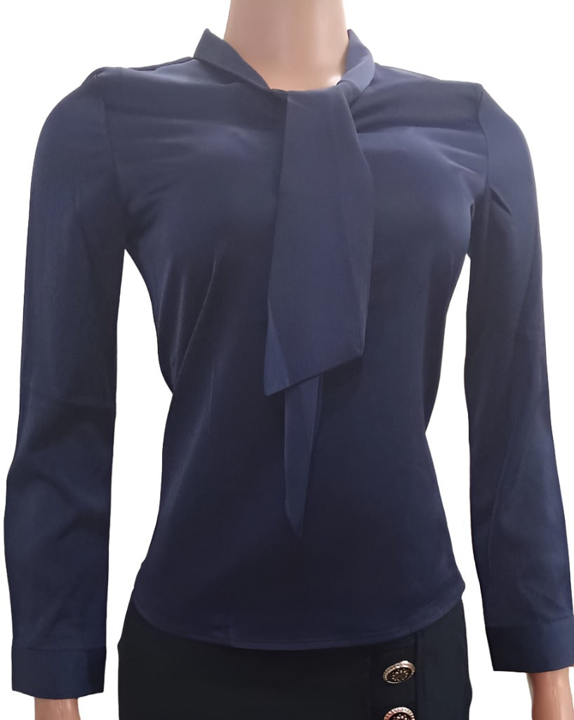 Top Fashion Shirt (Top) for Ladies Small Size, Dark Blue | DBK7a