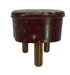 APJ Royal 15A Plough Cast Plug (Round Pin), Brown | DVU2a