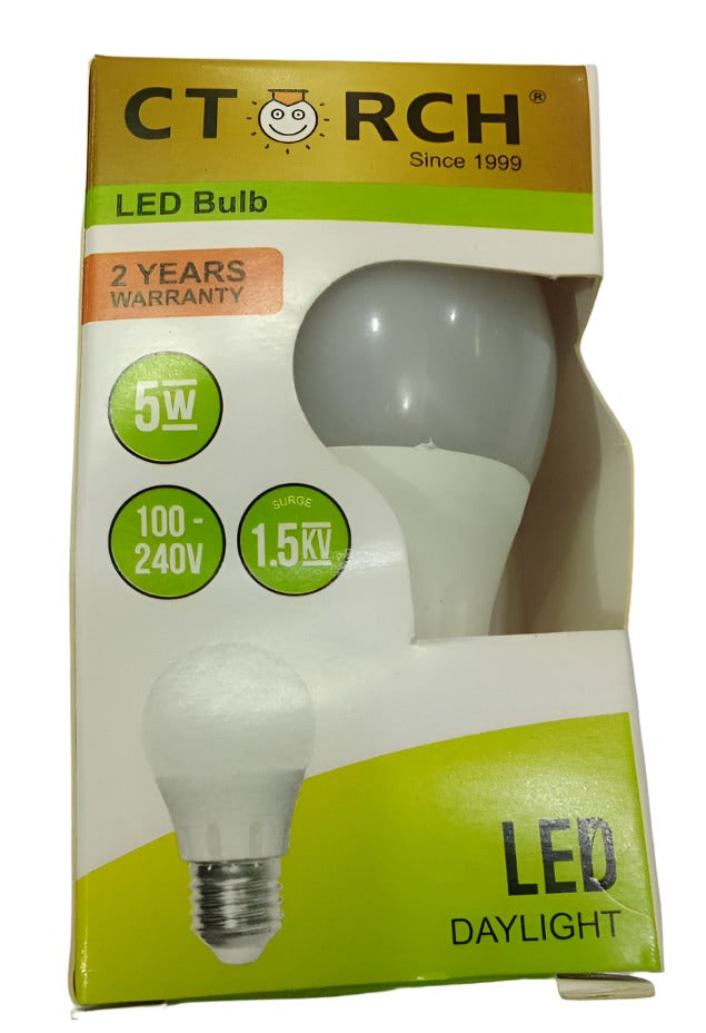 CTorch LED Daylight Bulb 5W (Screw Light bulb) White | CVE7a