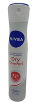 Nivea Dry Comfort Spray 200ML, White | KHE1a
