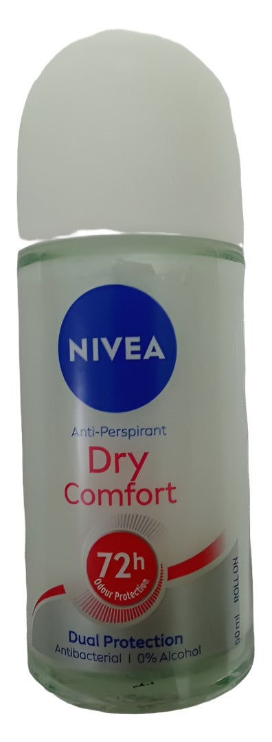 Nivea Dry Comfort Roll-on 50ML, White | KHE2a