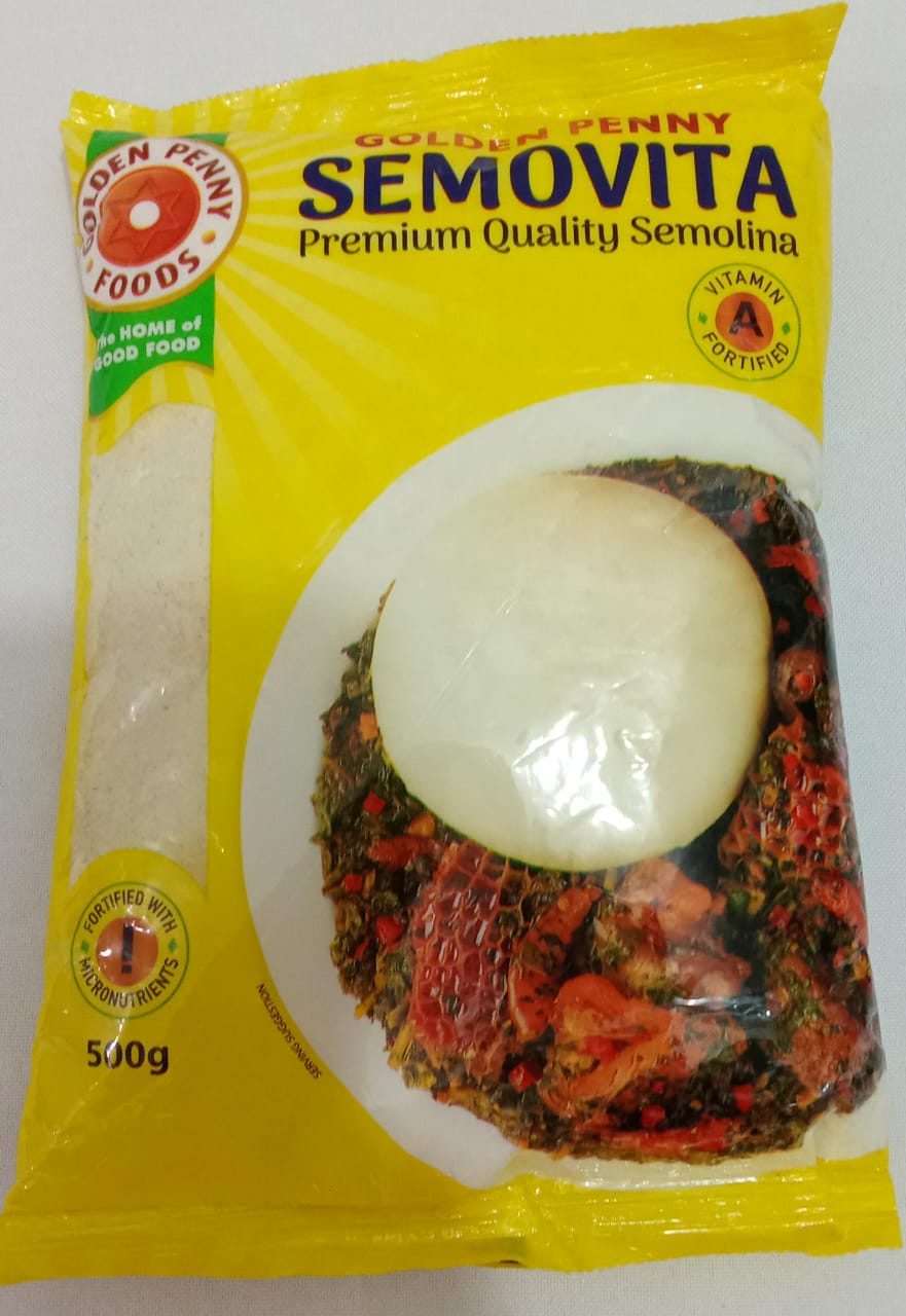 Golden Penny Semovita Premium Quality Semolina 500g, Yellow | DNF28a