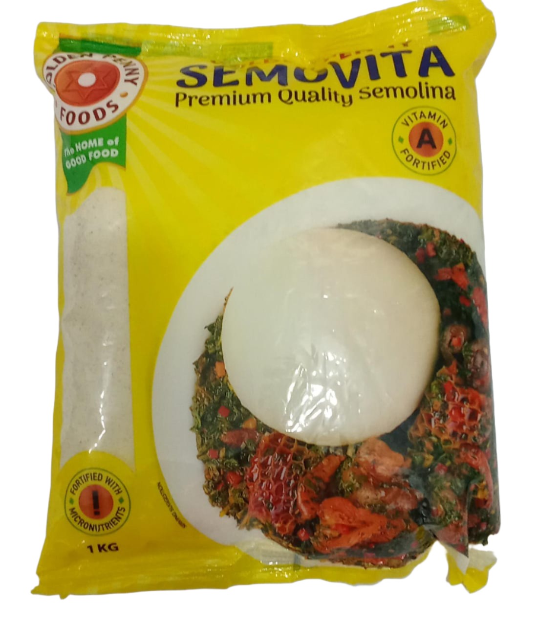 Golden Penny Semovita Premium Quality Semolina 1kg, Yellow | DNF27a