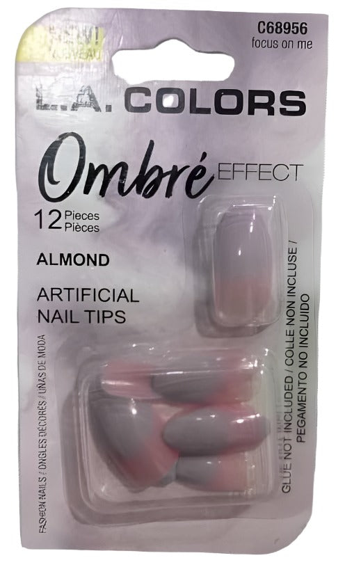 LA Colors Fashion Nails (Ombre Almond C68956) 12 pieces/Pack | DLTR6