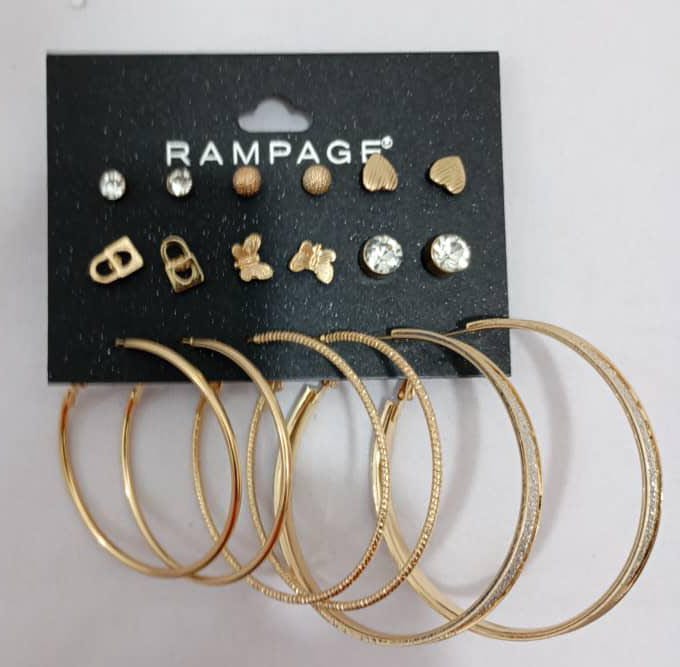 Rampage Earing, Available as 9-Pairs or 1-Pair | BLTN16