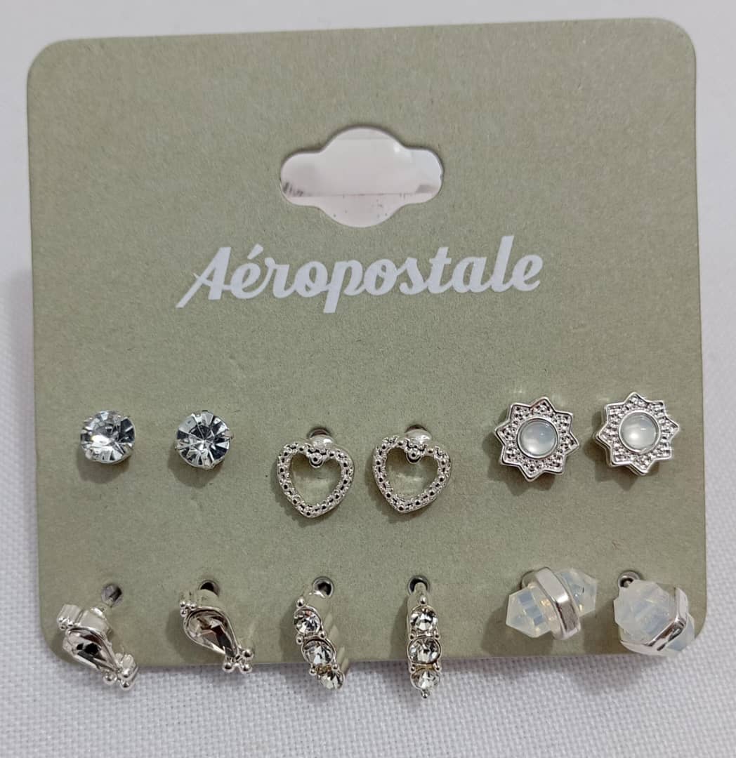 Aeropostale Earings, Available as 6-Pairs or 1-Pair | BLTN22