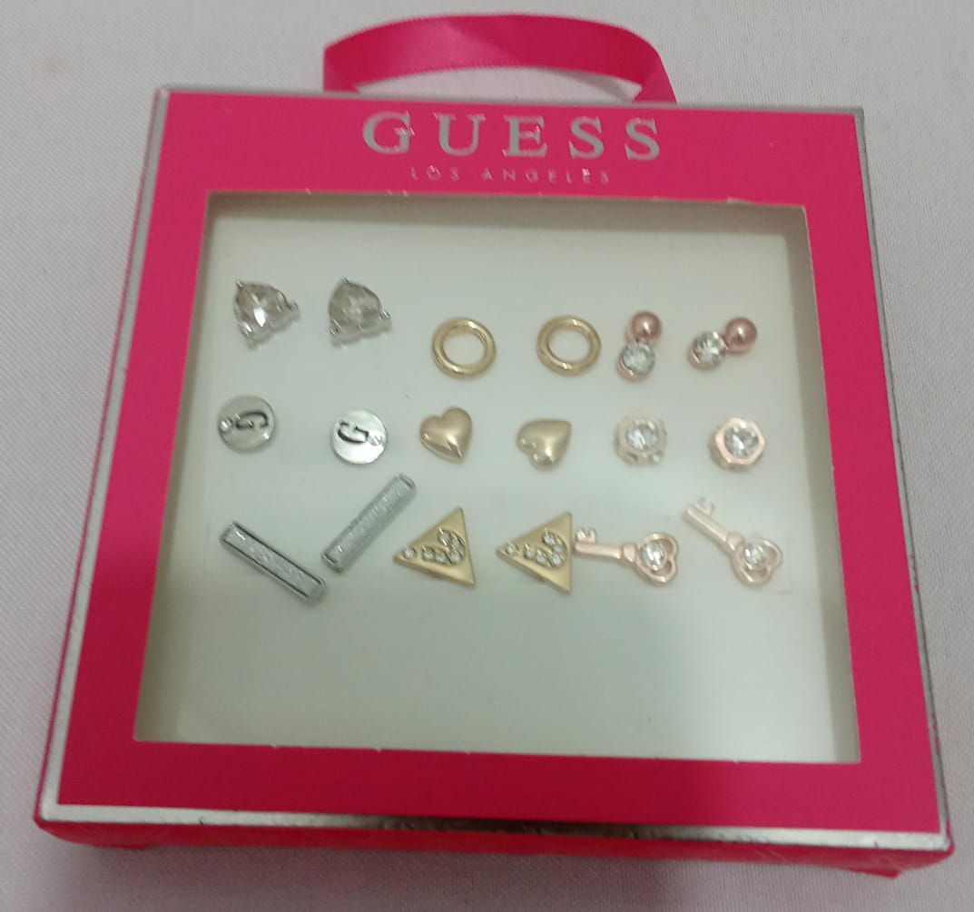 Guess Earings, Available as 9-Pairs or 1-Pair | BLTN14