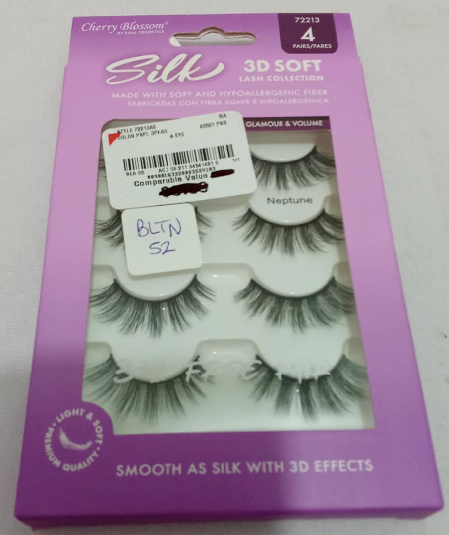 Cherry Blosson Silk 3D Soft Eyelashes (Available as 4 Pairs or 1 Pair) | BLTN52