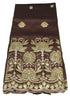 Beautiful Designer Silk George (Coffee Brown), 5 Yards/Piece | AFTA-GLZ5036ZGL243D